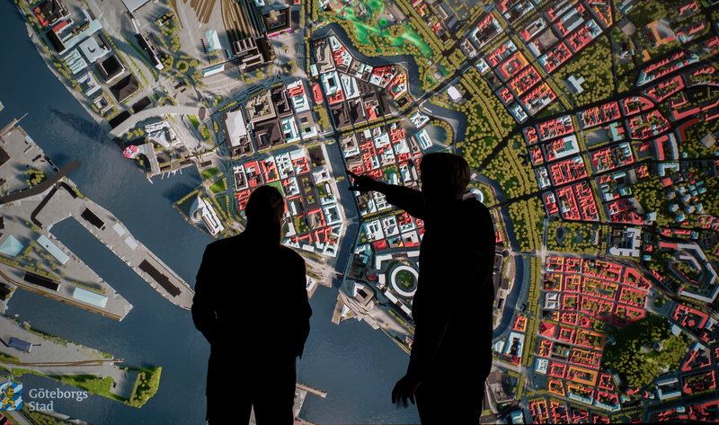 3d visualization over Gothenburg